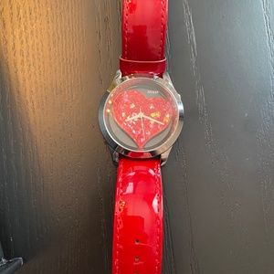 Crystal heart Guess watch